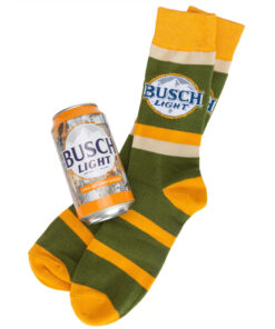 Busch Light Hunting Crew Socks in a Can