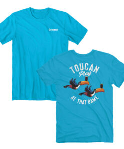 Guinness Gilroy Toucan Play at that Game Front and Back Print T-Shirt