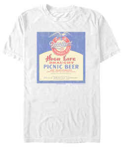 Miller High Life Vintage Poster White T-Shirt