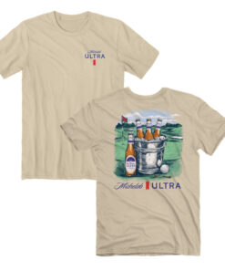 Michelob Ultra Golf Fore Front and Back Print T-Shirt
