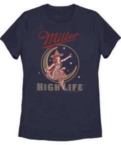 Miller High Life Moon Navy Women's Fit T-Shirt
