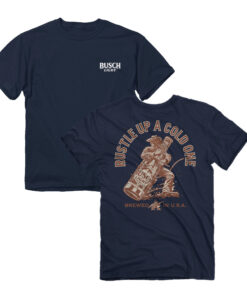 Busch Light Rustle Up A Cold One Front and Back T-Shirt