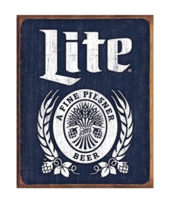 Miller Lite A Fine Pilsner Tin Sign