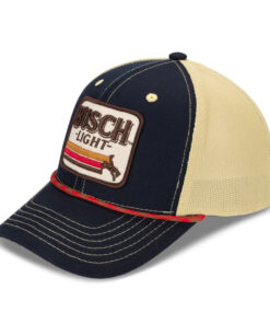 Busch Light Striped Cowboy Embroidered Patch Hat