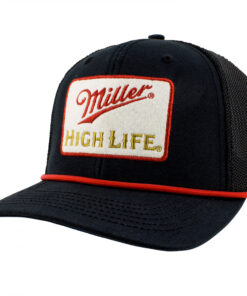 Miller High Life Canvas Embroidered Felt Patch Hat