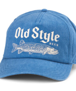 Old Style Beer with Fish Blue Walker Adjustable Hat