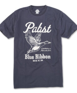 Pabst Blue Ribbon Beer Duck Navy T-Shirt