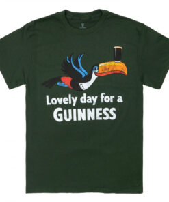 Guinness Gilroy Lovely Day Toucan Hunter Green T-Shirt
