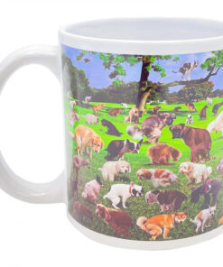 Pooping Puppies Novelty Ceramic 22-Ounce Mug