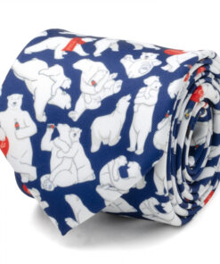 Coca-Cola Iconic Polar Bears on Navy Blue Neck Tie