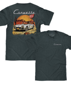 Corvette Desert Motel Front and Back T-Shirt