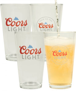 Coors Light Classic Logo 4-Pack Pint Glass Set