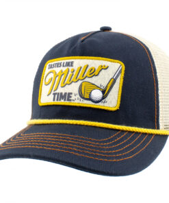 Miller Time Lite Felt Golf Club Patch Snapback Hat