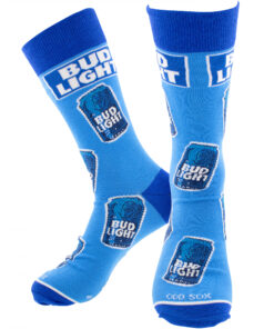 Bud Light Cans & Label Crew Socks