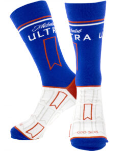 Michelob Ultra Can & Label Crew Socks