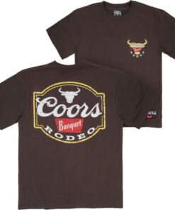Coors Rodeo Premium Super Soft Heavyweight Front Patch Back Print T-Shirt