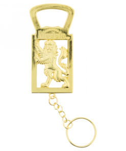 Modelo Especial Debossed Lion Bottle Opener Keychain