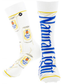 Natural Light Split Can and Logo Crew Socks