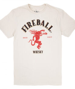 Fireball Whisky Logo Beige Colorway T-Shirt