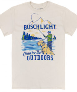 Busch Light Head for The Outdoors Lake Fishing T-Shirt