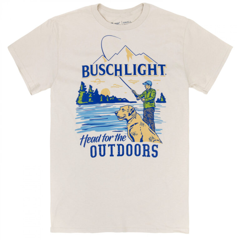 Busch Light Head for The Outdoors Lake Fishing T-Shirt