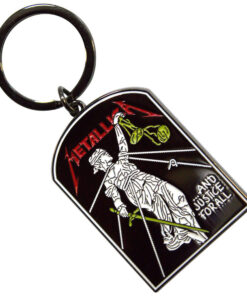 Metallica And Justice For All Tombstone Enamel Keychain