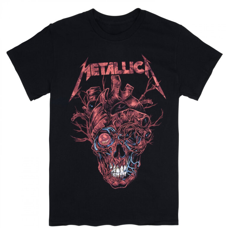 Metallica Heart Skull T-Shirt