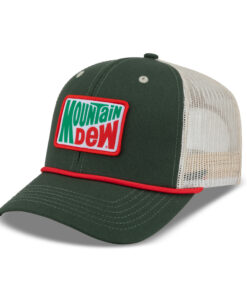 Mountain Dew Vintage Logo Patch Washed Canvas Hat