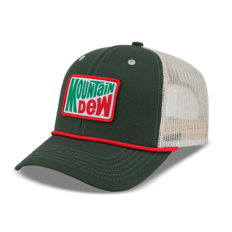 Mountain Dew Vintage Logo Patch Washed Canvas Hat
