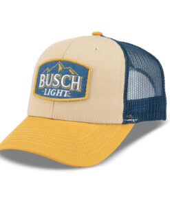 Busch Light Embroidered Felt Patch Washed Cotton Hat