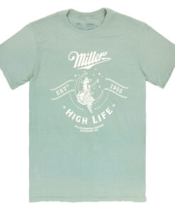 Miller High Life Girl in The Moon 1903 Logo Green Colorway T-Shirt