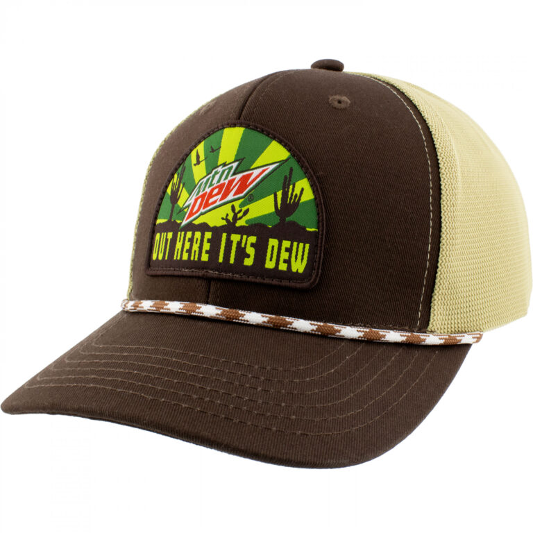 Mountain Dew Out Here It’s Dew Desert Sunrise Adjustable Rope Hat