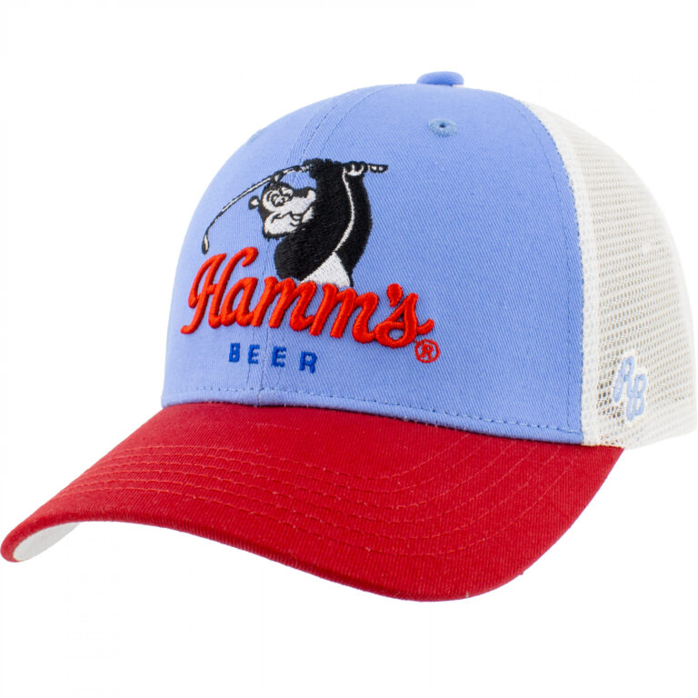 Hamm’s Beer Golfing Embroidered 3 Tone Adjustable Hat