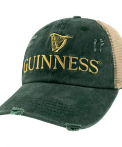 Guinness Distressed Men's Green Trucker Hat