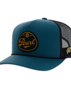 Pearl Logo Blue and Black Adjustable Trucker Hat