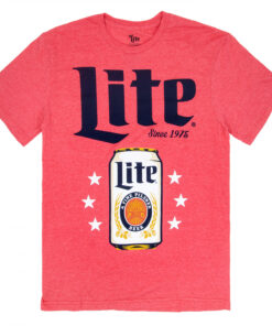 Miller Lite Cans and Stars T-Shirt