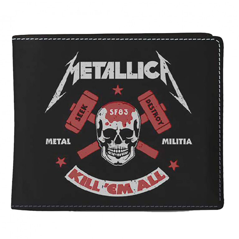 Metallica Kill ‘Em All Metal Militia Seek & Destroy Wallet
