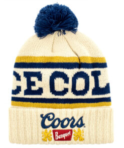 Coors Banquet Ice Cold Cuffed Pom Beanie