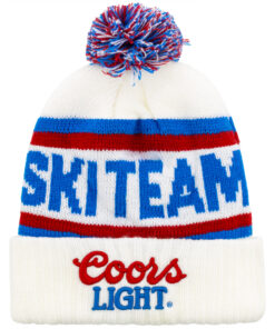 Coors Light Ski Team Cuffed Pom Beanie