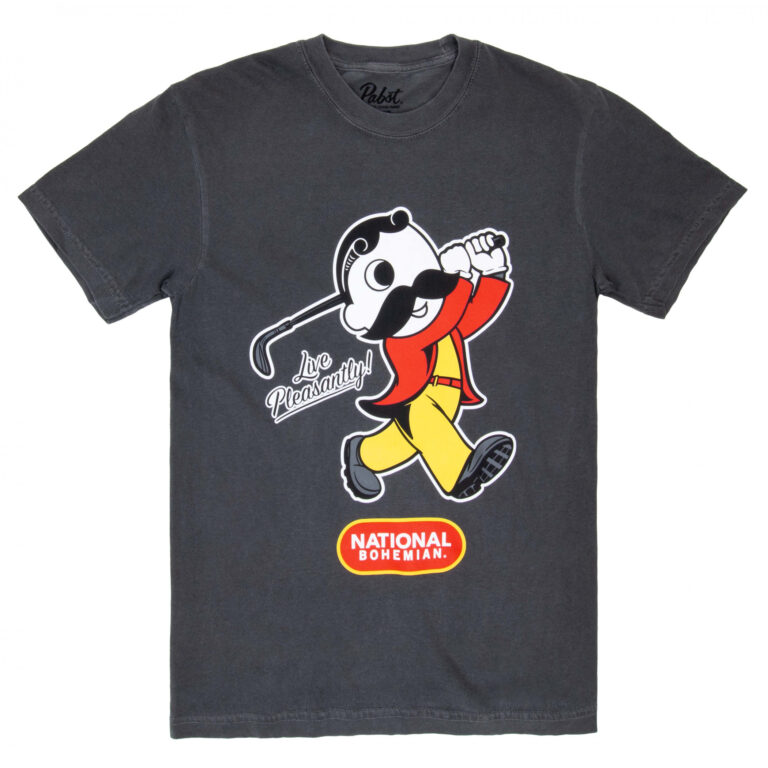 National Bohemian Live Pleasantly Golfing T-Shirt