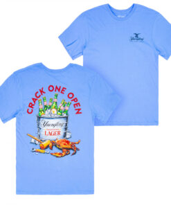 Yuengling Crack One Open Crab Front & Back Print T-Shirt