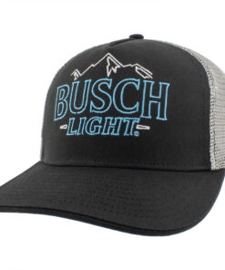 Busch Light Neon Logo Black Mesh Adjustable Hat
