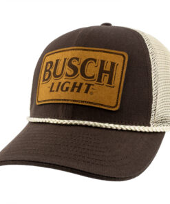 Busch Light Leather Patch Adjustable Hat