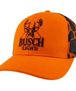 Busch Light Camo Blaze Buck Adjustable Mesh Hat