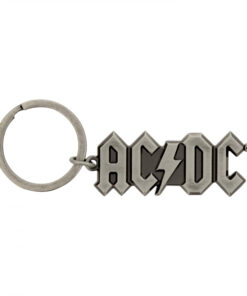 AC/DC 3D Silver Logo Keychain