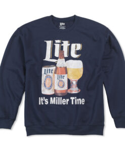 Miller Lite It's Miller Time Friday Fleece Crewneck Long Sleeve Shirt