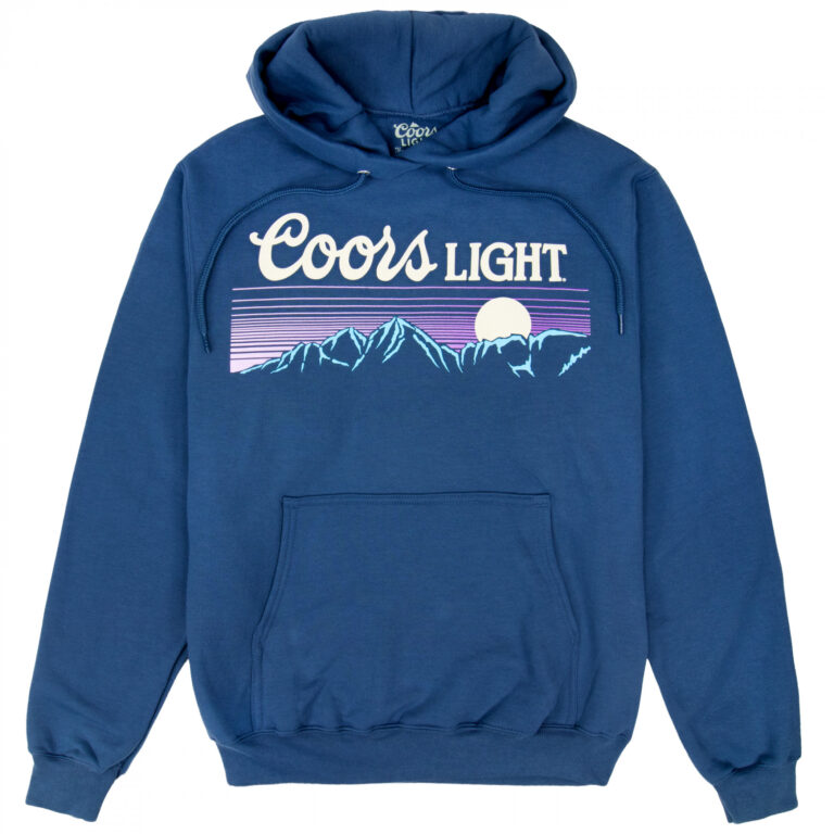 Coors Light Moonlit Mountain Friday Fleece Hoodie