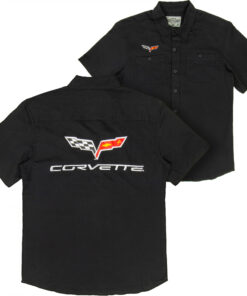 Corvette Button Down Mechanic Work Shirt