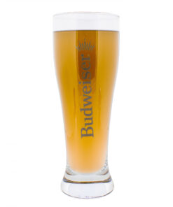 Budweiser Text Logo 16.9oz Pilsner Glass Set 2-Pack
