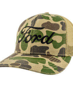 Ford Camo Water Print Structured Adjustable Hat